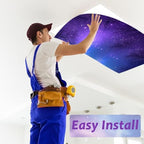 8 Pcs Fluorescent Light Covers with 80 Magnets Decorative for Classroom Ceiling Light 4 x 2 Feet Magnetic Light Covers Filter Easy Install for Office Hospitals & Home Drop Ceiling Supplies （Night） - Image 5