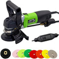 800W Electric Wet Stone Polisher 4'' Variable Speed Grinder Buffing Machine, Countertop Concrete Polisher with 7PCS Diamond Polishing Pads for Granite, Tile, Cement Floor by SDRTOP