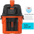 BLACK+DECKER Shop Vacuum Wet and Dry, 3 Gallon 3.0 Peak HP, 3-in-1 Portable Corded Shop Vac with Accessories, Vacuum Cleaner for Home, Pet and Car(BDXV18910P-3) - Image 6