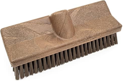 SPARTA 40423EC01 Plastic Floor Scrub Brush, Wall Brush, Equipment Brush with Nonabsorbent Bristles for Industrial Kitchens, Hospitals, Commercial Cleaning, 10 Inches, Brown - Image 3