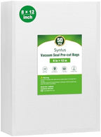 Syntus 50 Pcs Vacuum Sealer Bags for Food, Quart Size 8x12, BPA Free by Syntus