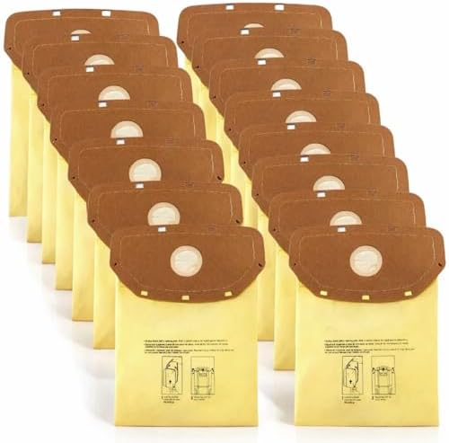 15 Pack AH10232 Sealed Collar Vacuum Bags for Hoover Commercial MPWR 40V Cordless Backpack Vacuum CH93619, CH93600 | Type CB1 Replacement Filter Bag with Leak-Proof Design by Unknown