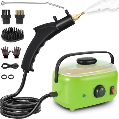 Flgocexs Steam Cleaner for Home,2500W Pressurized Steam Cleaner with 3 Brush Heads Portable Steamer for Cleaning Multi Surface Steam Cleaners with 2L Tank for Floor Car Carpet Upholstery by Flgocexs
