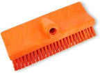 SPARTA 40423EC24 Plastic Floor Scrub Brush, Wall Brush, Equipment Brush with Nonabsorbent Bristles for Industrial Kitchens, Hospitals, Commercial Cleaning, 10 Inches, Orange, (Pack of 2) - Image 2