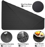Stove Top Covers for Electric Stove, Thickened Premium Silicone Stove Mat for Glass Top Stove, 30 x 21 Glass Stove Top Cover Protector, Oven Range Top Cover, XL Dish Drying Mat - Image 3