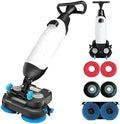Commercial Floor Washer, Electric Walk Behind Scrubber, 17” Cleaning Width, Floor Cleaner for Kitchens, Schools, Supermarkets, Hotels, and Factories by Unknown