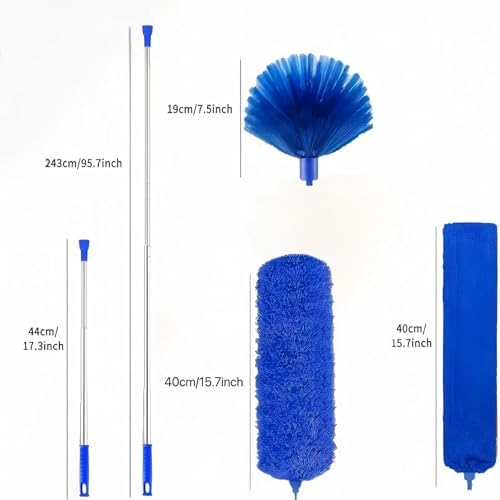 Duster Cleaning Kit 4 Pack,Extra Long Extension Pole 110 inch - Image 2