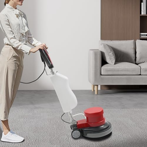 1100W Electronic Floor Cleaning Machine,Commercial Floor Cleaner Machine, Multi-Purpose Carpet Cleaning Machine for Home,Floor Scrubber & Polisher, Large Water Tank, 39-Foot Long Cord - Image 5