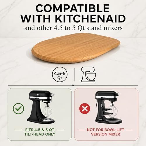 Ibyx Mixer Slider, Stand Mixer Sliding Mat, Natural, 4.5 Qt, Made in Canada - Image 5