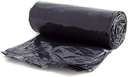 Aluf Plastics T-Tough Roll Pack Low Density Repro Blend Star Seal Coreless Rolls Bag, 12-16 Gallon Capacity, 32" Length x 24" Width, H Strength, Black (Pack of 500) - Image 2