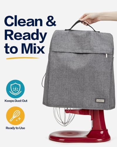 HOMEST Stand Mixer Dust Cover for KitchenAid 6/7/8 Quart Bowl Lift - Image 2