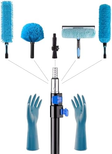 20 Foot High Ceiling Fan and Cobweb Duster with 12ft Extension Pole - Image 4