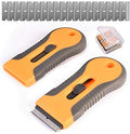 Razor Blade Scraper, 2 Pcs Plastic Retractable Razor Scraper by kapoua