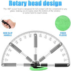 Extendable Car Windshield Cleaning Tool with Microfiber Pads, Pink - Image 3
