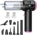 Sycoodeal Handheld Car Vacuum Cleaner, 25000PA Strong Cyclonic Suction Portable Mini Vacuum Cordless with Digital Display Lightweight Handheld for Pet Hair, Car, Home, Office, Kitchen(Purple) by SYCOODEAL