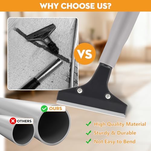 Luvenia Heavy Duty 4-Inch Razor Blade Floor Scraper, 62-Inch Long Handle - Image 3