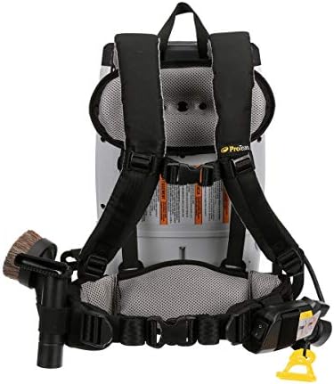ProTeam Backpack Vacuums, ProVac FS 6 Commercial Backpack Vacuum with HEPA Media Filtration and Restaurant Tool Kit, 6 Quart, Corded - Image 2