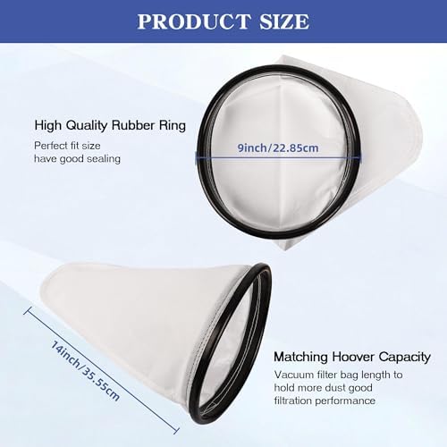 4 Pack 2KE2105000 Filter Bag Replacement for Hoover Backpack Vacuum - Image 4