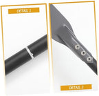 Mobestech Charcoal Ash Scraper with Aluminum Handle for Oven and Grill - Image 5