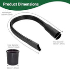 EZ SPARES Flexible Vacuum Crevice Attachment,Crevice Tool,25-inch Crevice Brush Tool Kit for Most 1-1/4" and 1-3/8"(32mm-35mm)Vacuum Hoses,Reach Deep Into Hidden Spaces(with An Adapter and Mini Brush) - Image 3