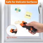 2 Pcs Orange Scraper Tool and 2 Pcs Blue Scraper Tool with 40 Pcs Metal Blades & 40 Pcs Plastic Blades - Image 6