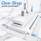 43.3 in Handle, 360° Swivel Floor Mop with 2 Reusable Cloths - Image 2