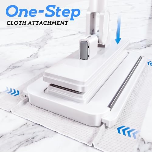 53.2 in Handle, 360° Swivel Floor Mop with 2 Reusable Cloths - Image 2