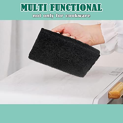 Griddle Cleaning Kit 4Pcs, HaSteeL Griddle Scouring Pad Cleaner with Handle, Heavy Duty Flat Top Grill Cleaning Brush for Hot & Cold Surface Commercial Household Uses - Image 7