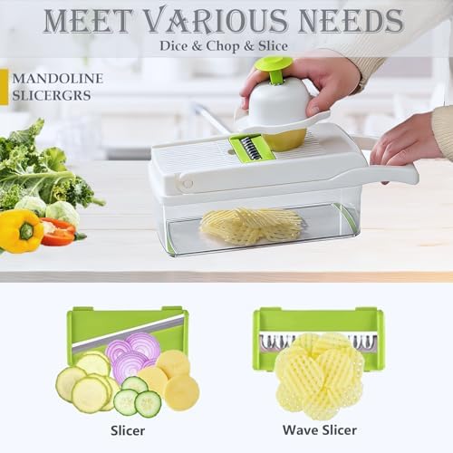 Vegetable Chopper Mandoline Slicer Home Kitchen Appliance Essential Gadget - Image 4