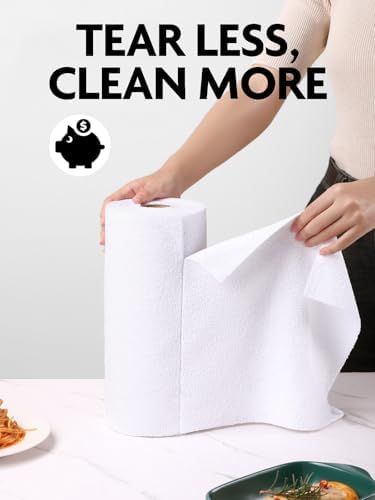 Fantasticlean Microfiber Cleaning Cloth Roll- 30 Sheets, 12" x 12" (White) - Image 3