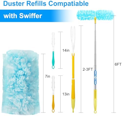 KeFanta 360° Heavy Duty Duster Refills for Swiffer Duster, 30 Count - Image 6