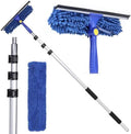 KLEEN HANDLER 2-in-1 Window Squeegee with 4–12 ft Telescopic Extension Pole by BisonLife