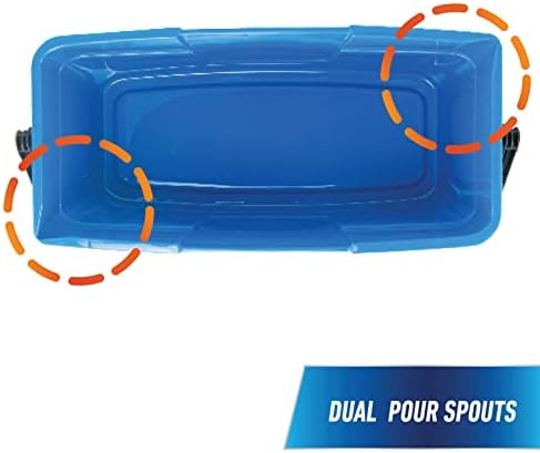 Unger Professional 3 Gallon Bucket – Compact Cleaning Bucket, Comfort-Grip Handle, 2 Pour Spouts, Portable Cleaning Supplies, Plastic Mop Bucket for Floor, Window & Household Cleaning - Image 2