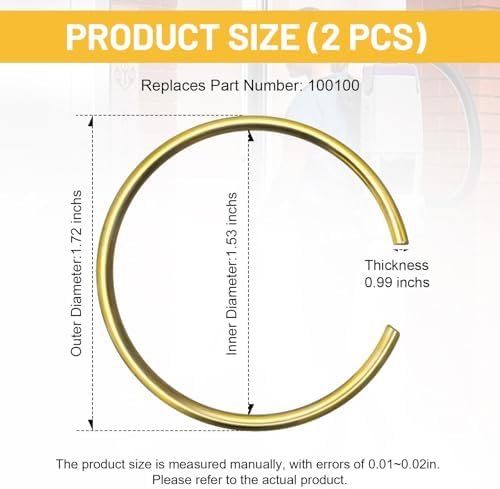 100100 Vacuum Cleaner Attachment Compression Ring Replacement for Proteam Commercial Vacuum Cleaner Alluminum Wand Ring fit for ProTeam Vacuum Wands 10002, 100104, 101338, 106290, 106293, 2pcs - Image 3