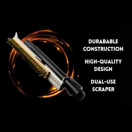 Heavy Duty Grill Brush with Stainless Steel Scraper - Image 2