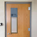 NICETOWN Stone Blue Classroom Door Window Cover, Lockdown Shade - Image 7