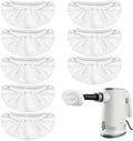 8 Pack Universal Microfiber Cloths for Handheld Steam Cleaner,Double-Layered Reusable & Washable Pads,Compatible with Bissell SteamShot,Wagner,PurSteam,McCulloch,Dupray and More by TEEVOGO