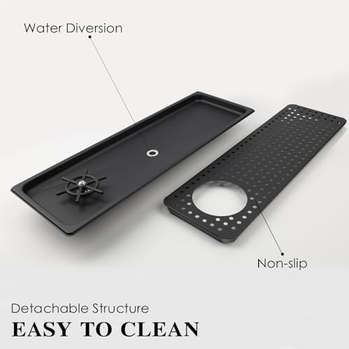 Pitcher Washer, Espresso Washer, Drainage And Drip Tray Stainless Steel Bar Glass Washer Is The Sink, And The Cup Spray Washer Is The Home Kitchen Hotel Cafe Restaurant (KF28-Black) - Image 4