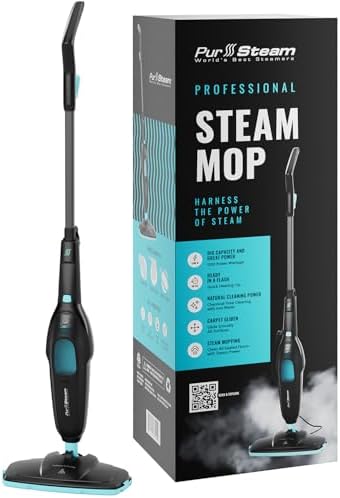PurSteam Multi-Surface Steam Mop Floor Cleaner for Hardwood, Tile & Carpet by PurSteamWorldsBestSteamers