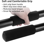 24FT Telescoping Extension Pole - Adjustable Aluminum Paint Roller Pole with 3/4" Universal Threaded Tip - Flip-Lock Extendable Pole for Window Roof Pool Cleaning - Image 4