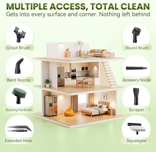 Handheld Steam Cleaner for Home, Steamer for Cleaning with 350ml Water Tank - Image 4
