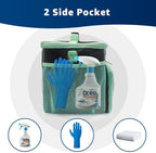 Carry Bag for Bissell SteamShot Steam 39N7V/39N7A Cleaner, Handheld Steam Cleaner attachments, Adjustable Compartments Large Storage Bag for bissell steamshot accessories, Bag Only (Black & Green) - Image 5