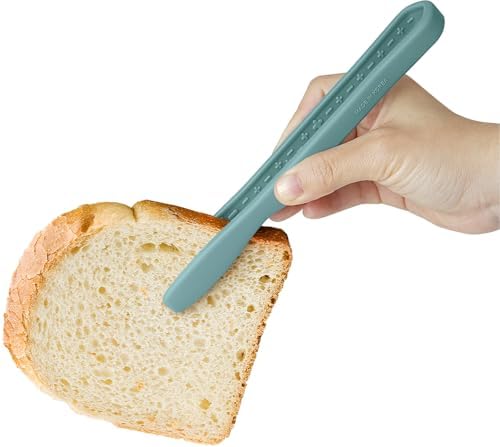 Carrotez Mini Silicone Toaster Tongs, 7 inches, 1 Pack, Green by Carrotez