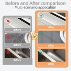 2 in 1 Groove Cleaning Brush, Grout Cleaner Tool & Multifunction Window Track Cleaner (with Hidden Scraper or Mini Dustpan) – for Glass Door Tracks, Window Sills, Sliding Doors (Orange) - Image 6