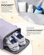 Carry On Backpack Personal Item Travel Backpack For Women Airline/Flight Approved Waterproof Sports Luggage Casual Daypack Small Hiking Backpack Purple - Image 6