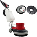 110V 17" Floor Scrubber Buffer Heavy Duty Polisher Machine Polished Waxed Refurbished Tile Scrubber Cleaner Wood Marble Cement Pavement Epoxy Rubber Carpet by Unknown