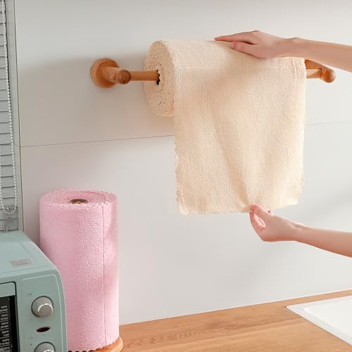 80 Pack Microfiber Cleaning Cloth Roll,Lint Free Rags & Tear Away Reusable Towels Washable Scratch,Ultra Absorbent Dish Rags(12" x 12") for Car Kitchen Home Garage-Apricot Yellow - Image 4