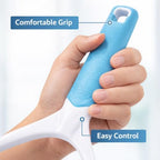Shower Squeegee for Glass Doors and Bathroom Surfaces, Window Cleaning Tool with Handle, Water Wipe Tool for Shower Doors, Mirrors, Tiles and Windows - Image 2