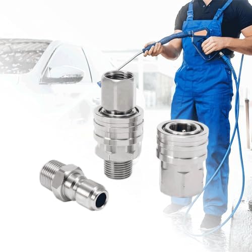 RIDGE WASHER Pressure Washer Quick Connect, 3/8 Inch, Stainless Steel - Image 7