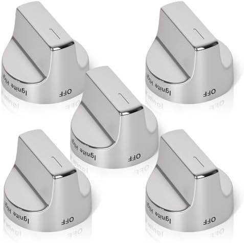 Prime W11122880 Range Knob Compatible with Whirlpool Gas Ranges WFG520S0 WFG745H0, WFG770H0, Replace W10862482,Whirlpool Gas Range Parts Cooktop Control Knobs 5 Pcs(W11122880 5PCS) by Unknown